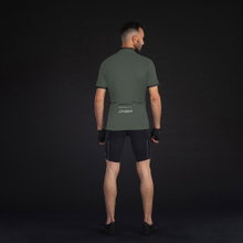 Chiba Fahrrad-Tshirt Leisure (Front-Reißverschluss, 3 Rückentaschen, schnelltrocknend) dunkelgrau Herren